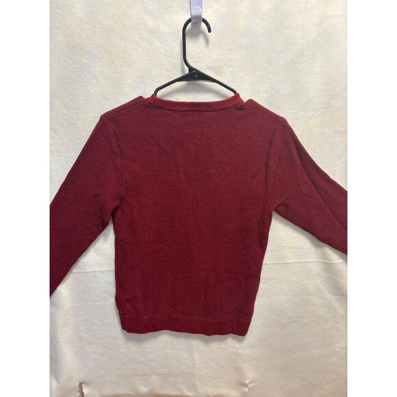 Selected Homme Red Knit Sweater S Cotton Blend Crewneck Long Sleeve Mens - Picture 8 of 10